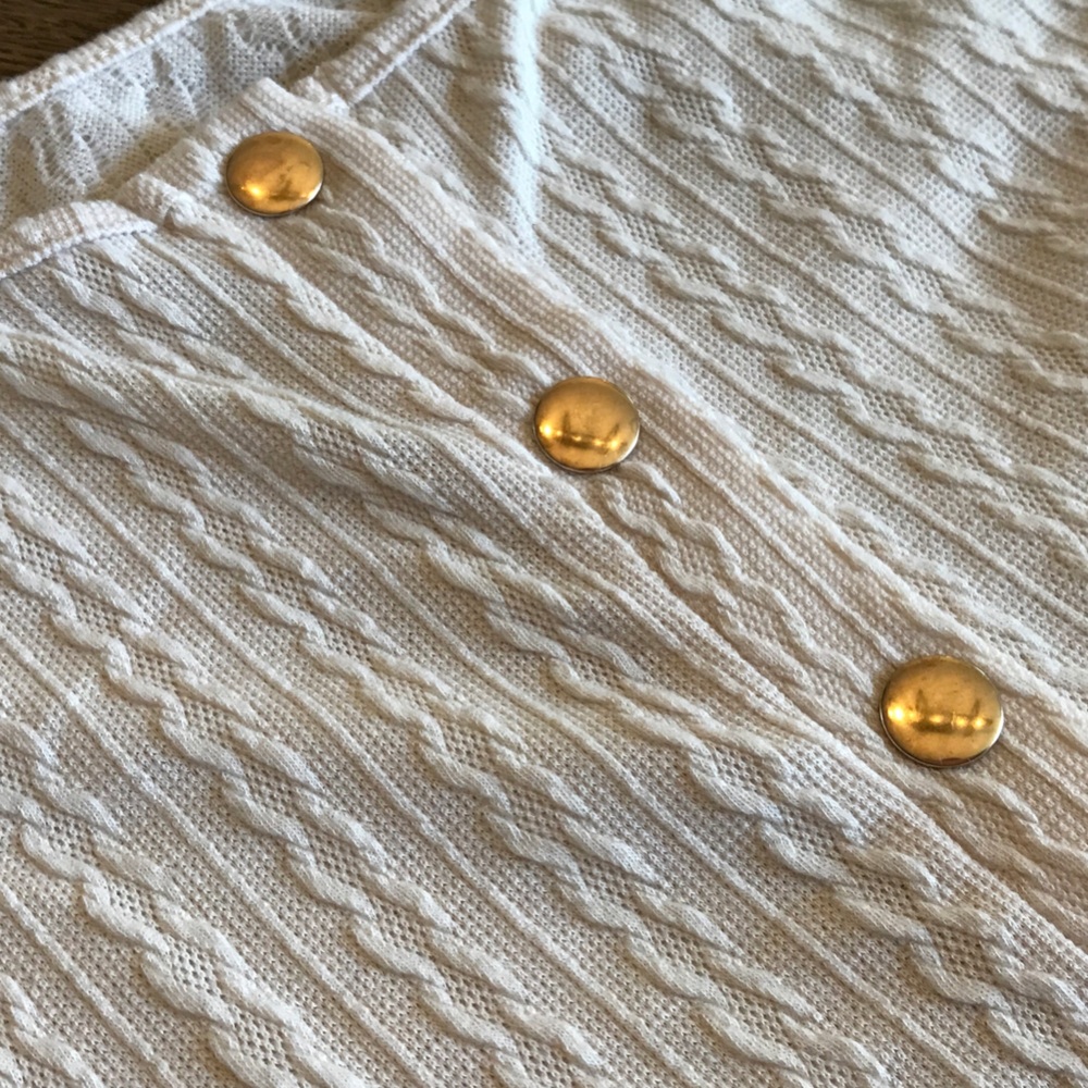 Ruffled Button Tank Top - Picture 3 of 5